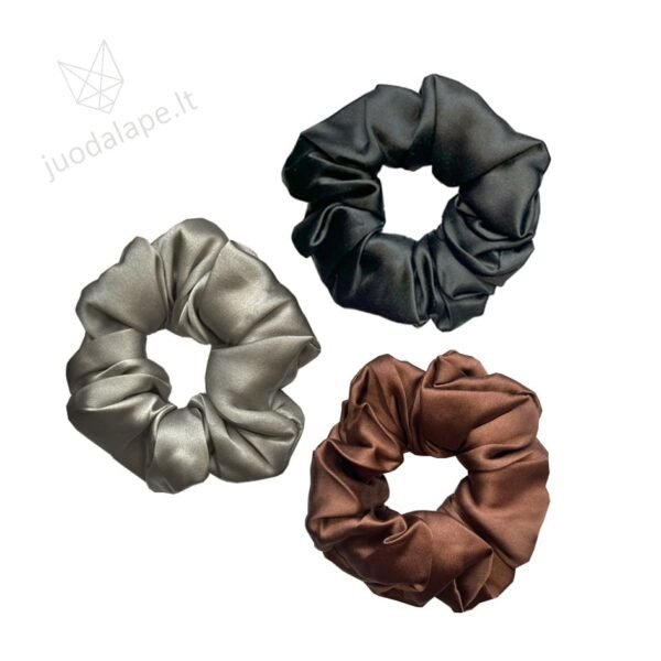 3 zīda matu gumijas