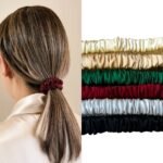 Zīda matu gumijas 6