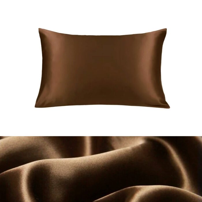 Dabīgā zīda spilvendrāna coffe 19mm