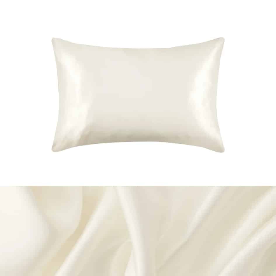 Balts zīda spilvendrāna